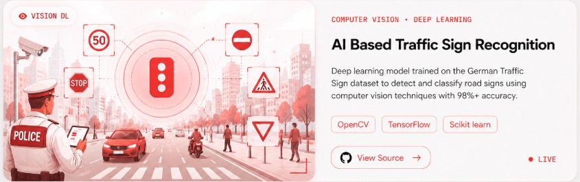 AI Based Traffic Sign Recognition Light Theme